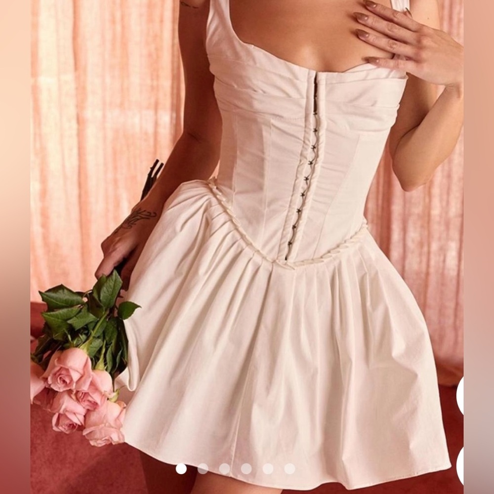 House of CB Ivory Corset Mini Dress